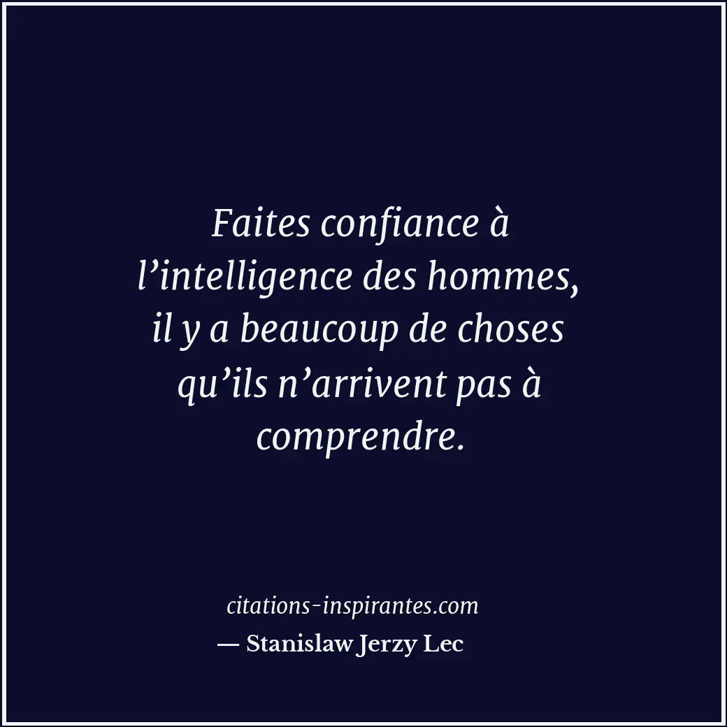 Citation de Stanislaw Jerzy Lec