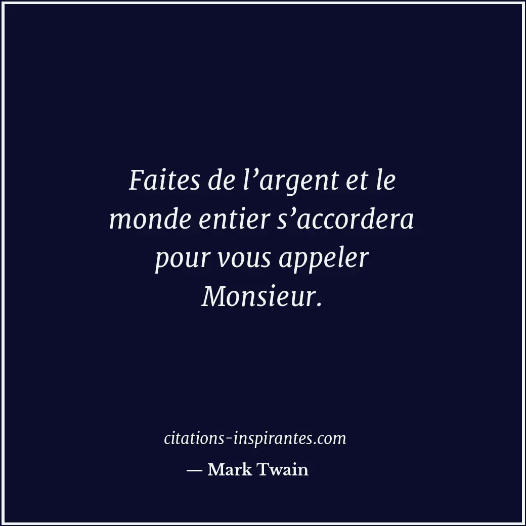 Citation de Mark Twain