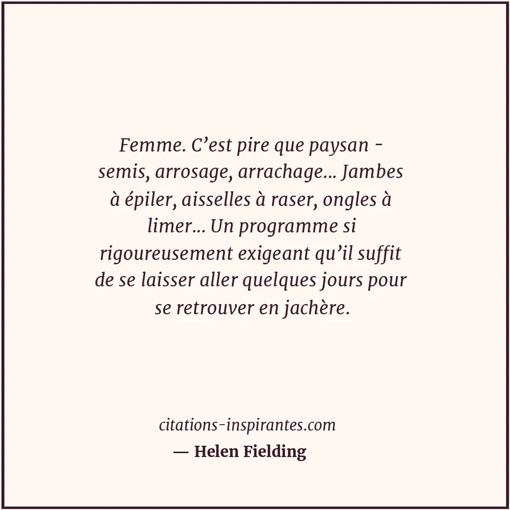 Citation de Helen Fielding