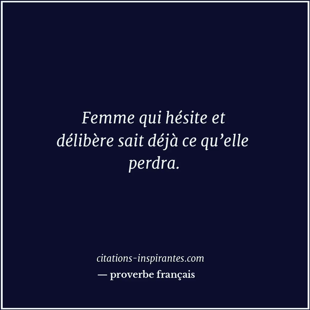 Citation de proverbe français