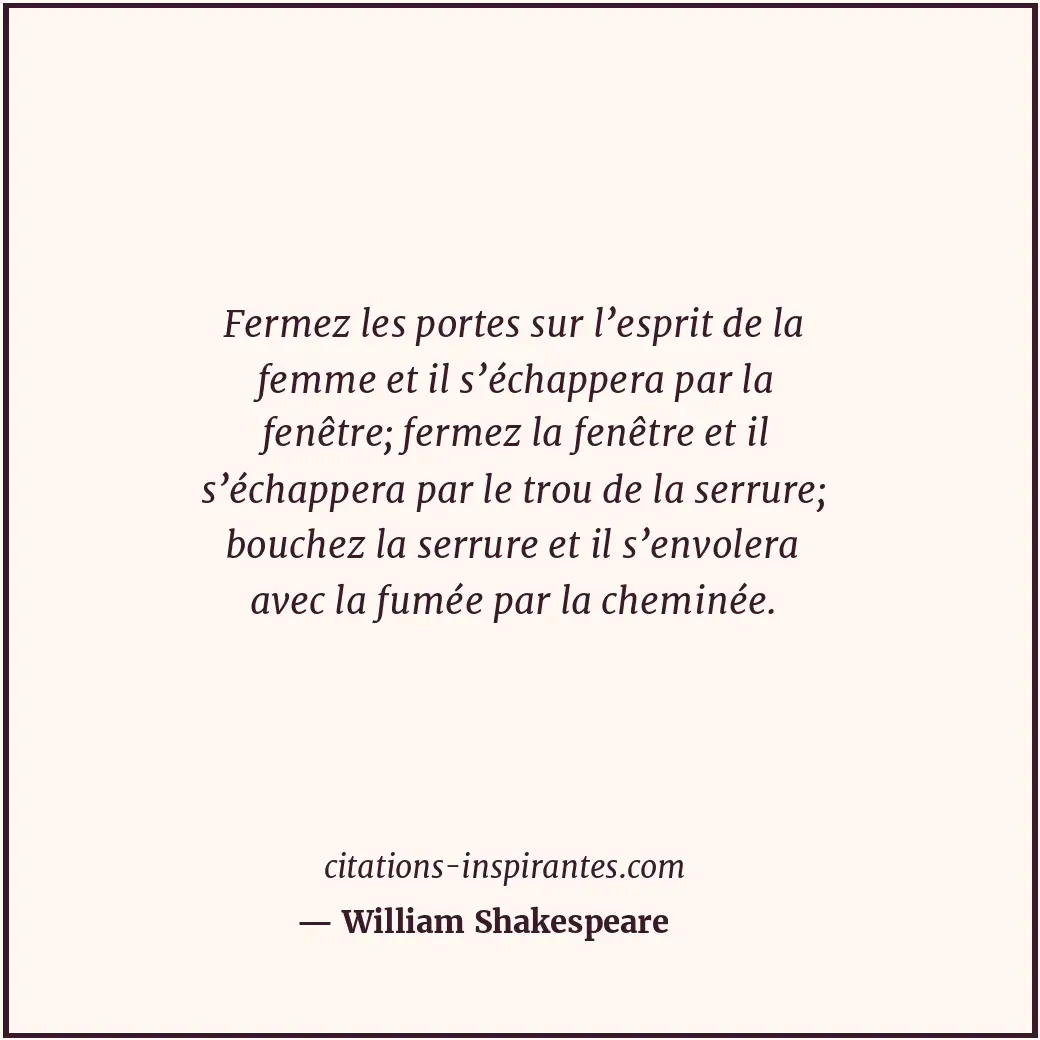 Citation de William Shakespeare