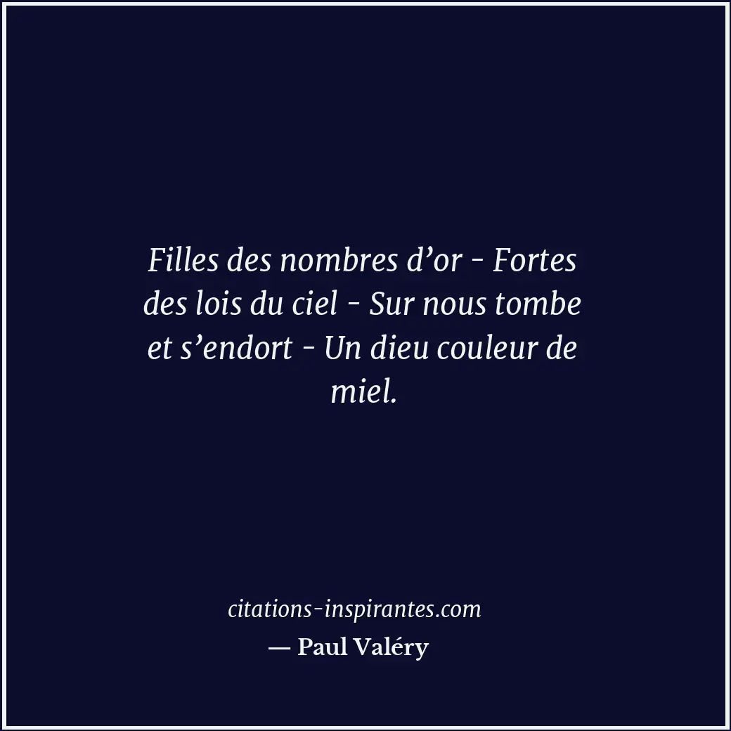 Citation de Paul Valéry