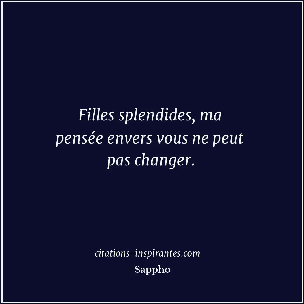 Citation de Sappho