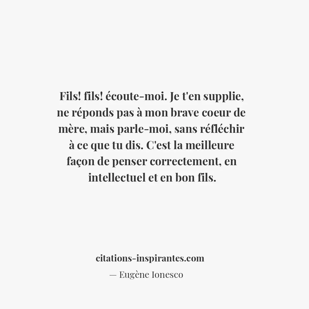 Citation de Eugène Ionesco