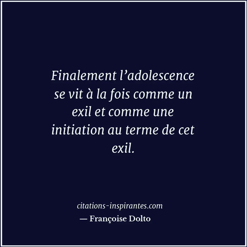 Citation de Françoise Dolto