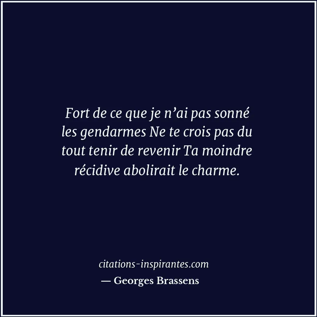 Citation de Georges Brassens