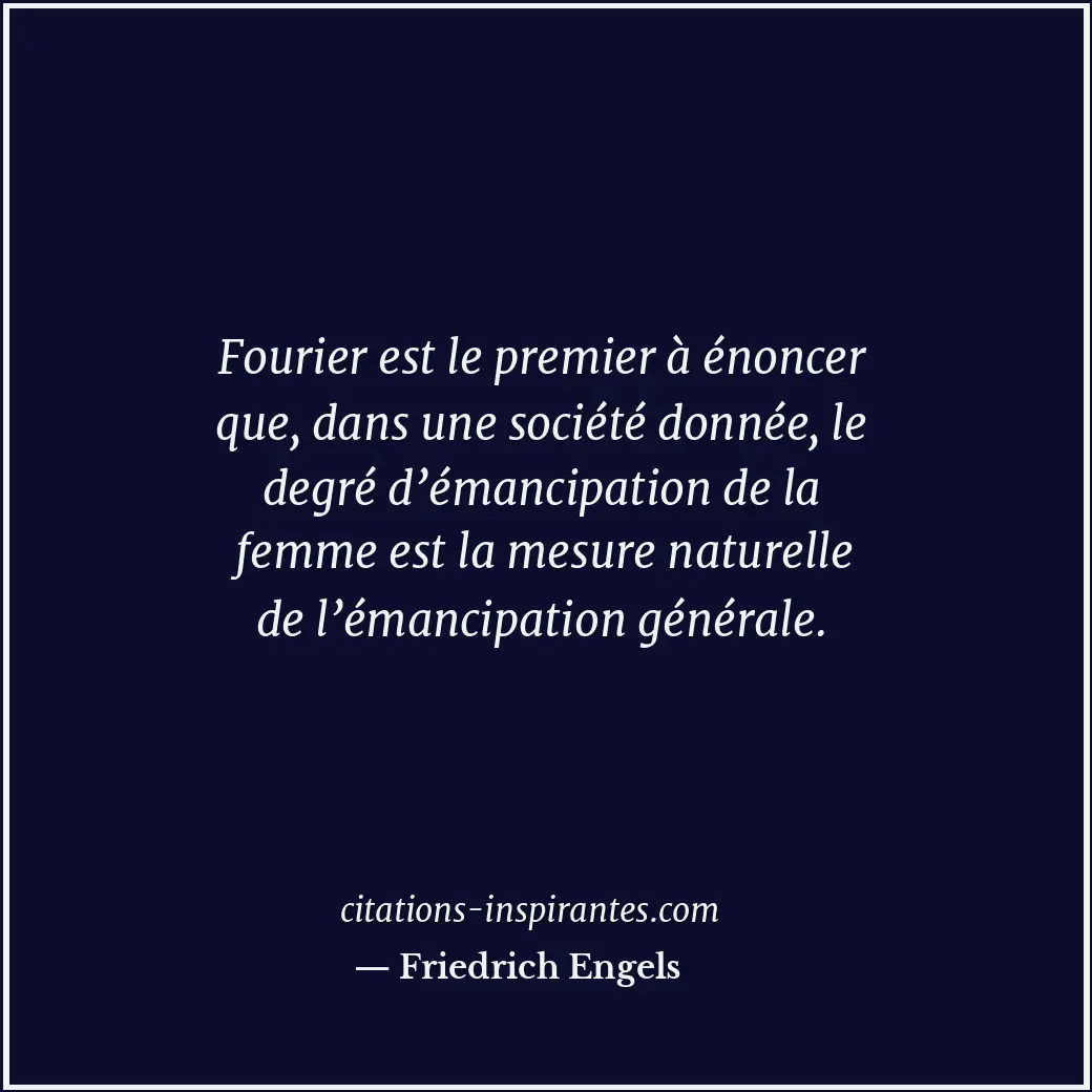 Citation de Friedrich Engels