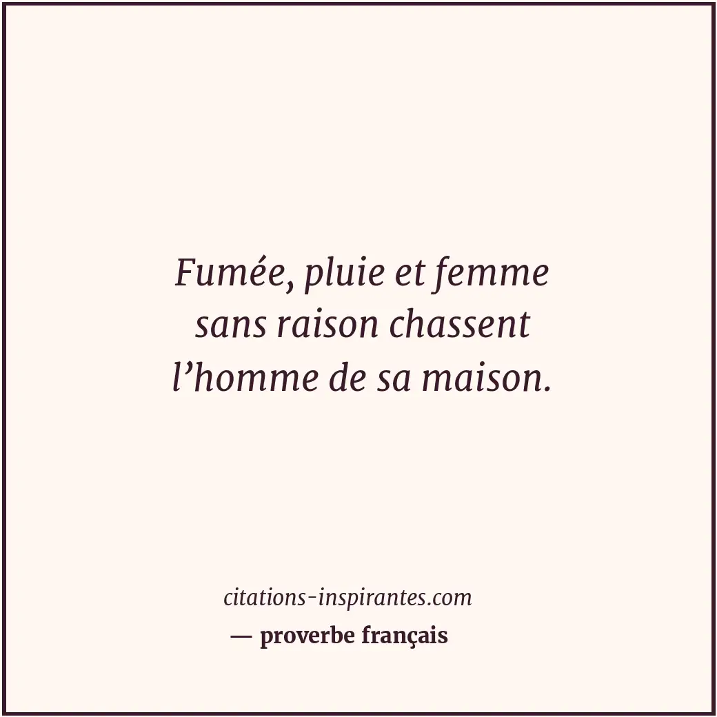 Citation de proverbe français