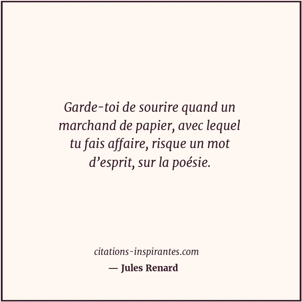 Citation de Jules Renard