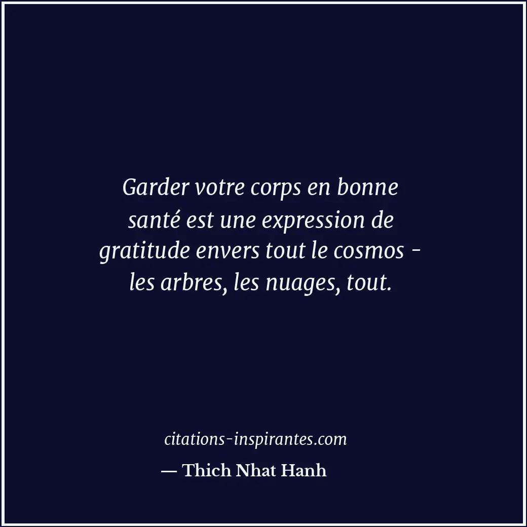 Citation de Thich Nhat Hanh