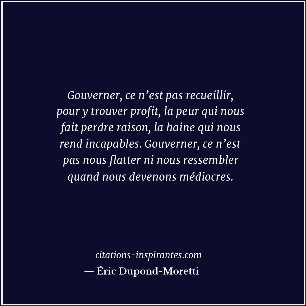 Citation de Éric Dupond-Moretti