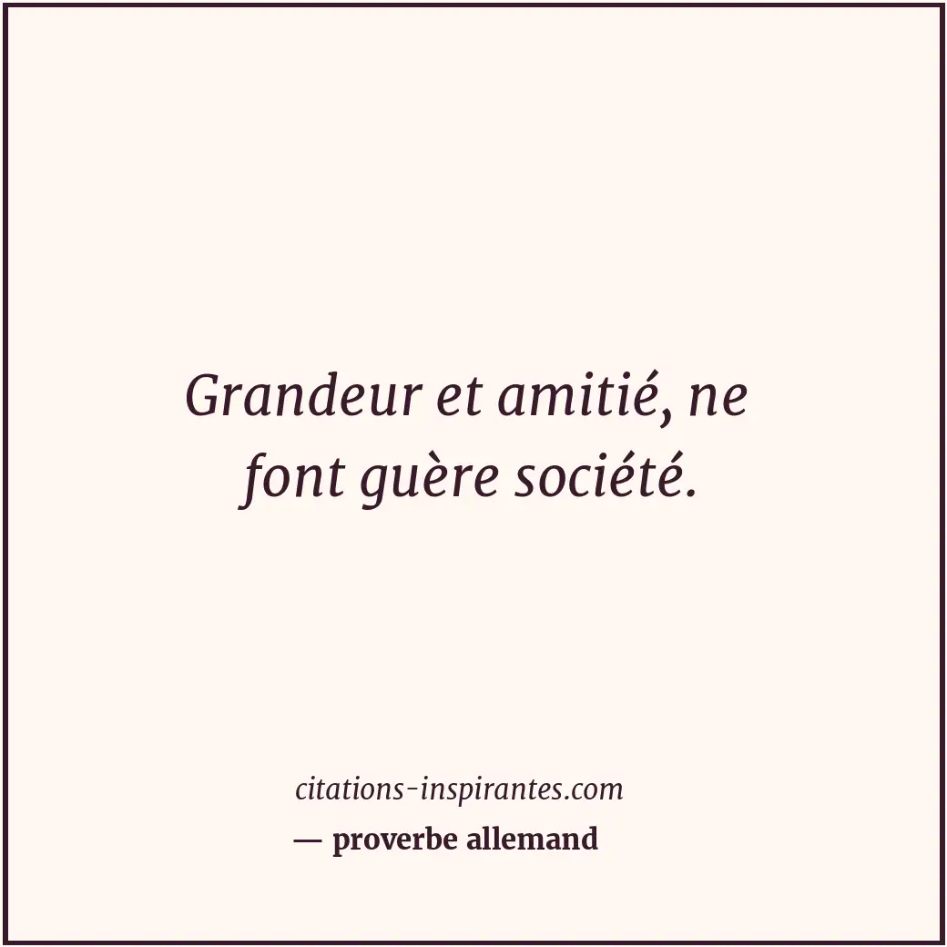 Citation de proverbe allemand