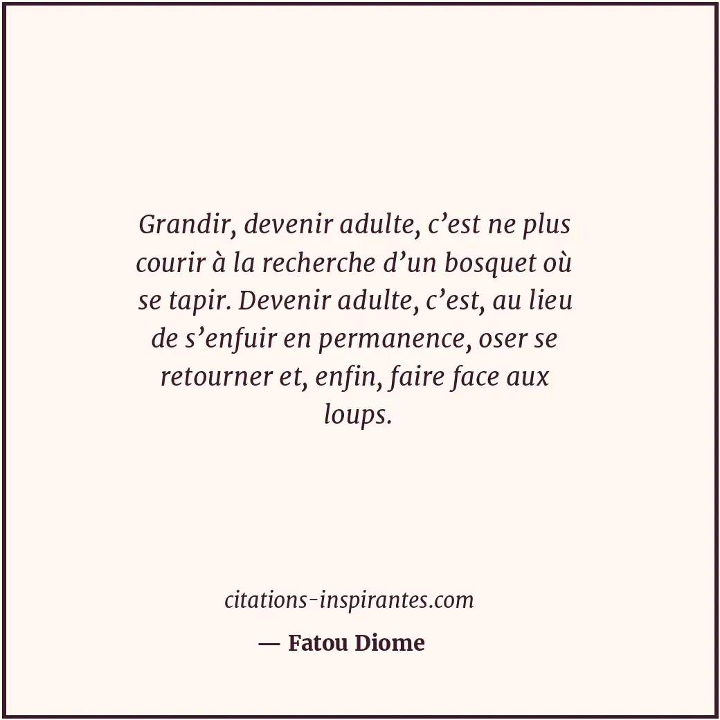 Citation de Fatou Diome