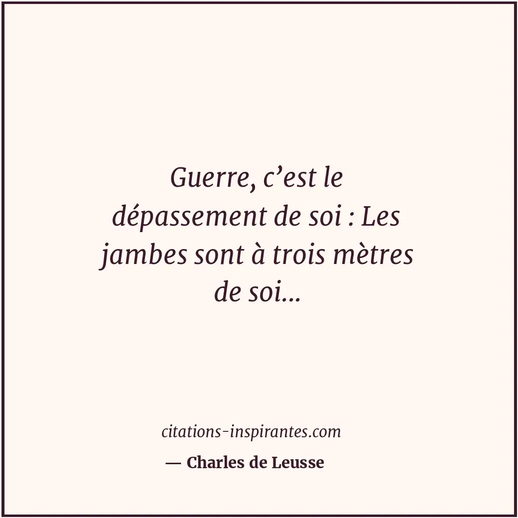 Citation de Charles de Leusse