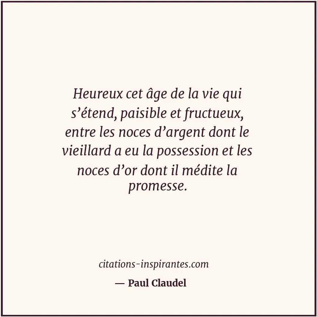 Citation de Paul Claudel