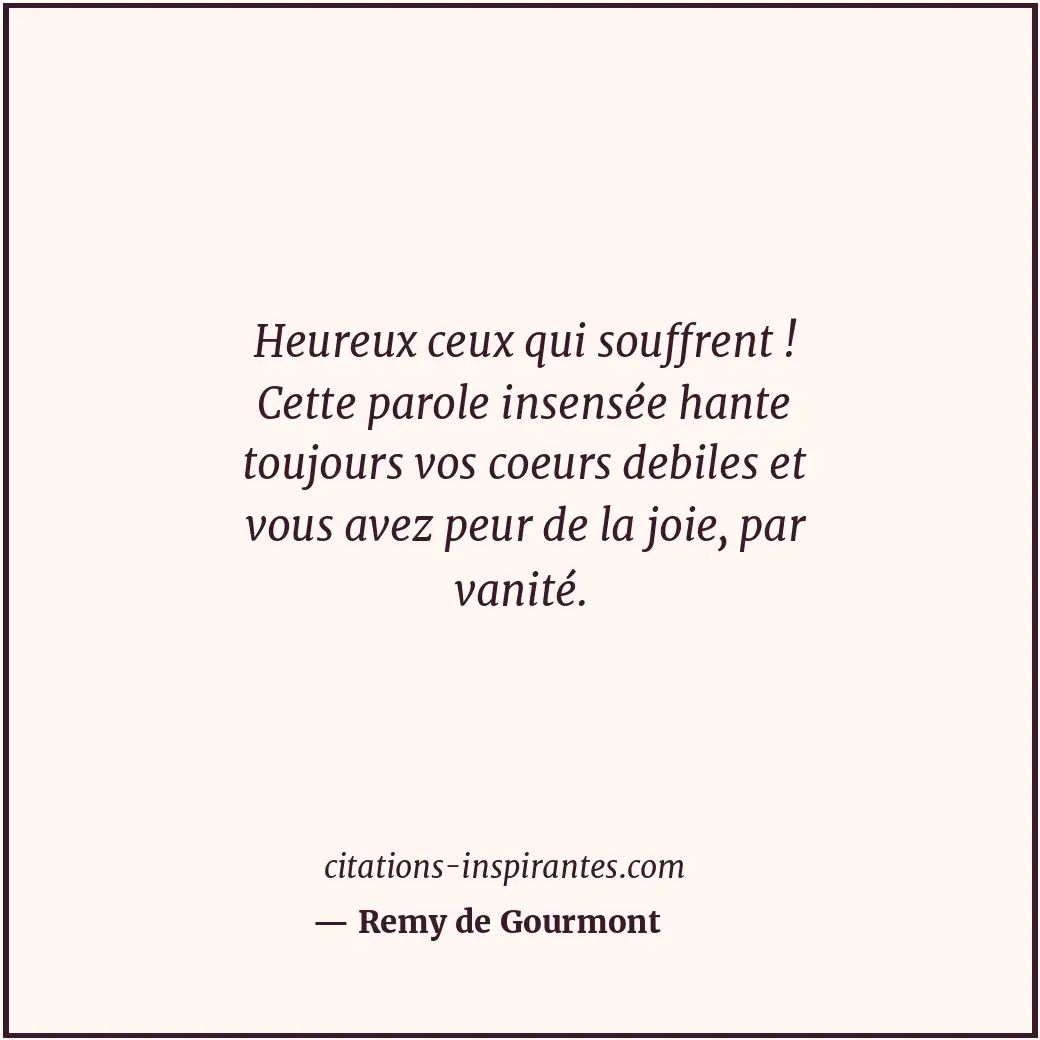 Citation de Remy de Gourmont