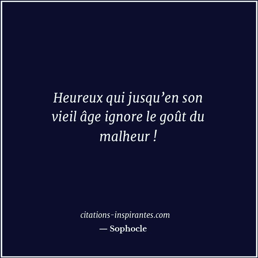 Citation de Sophocle