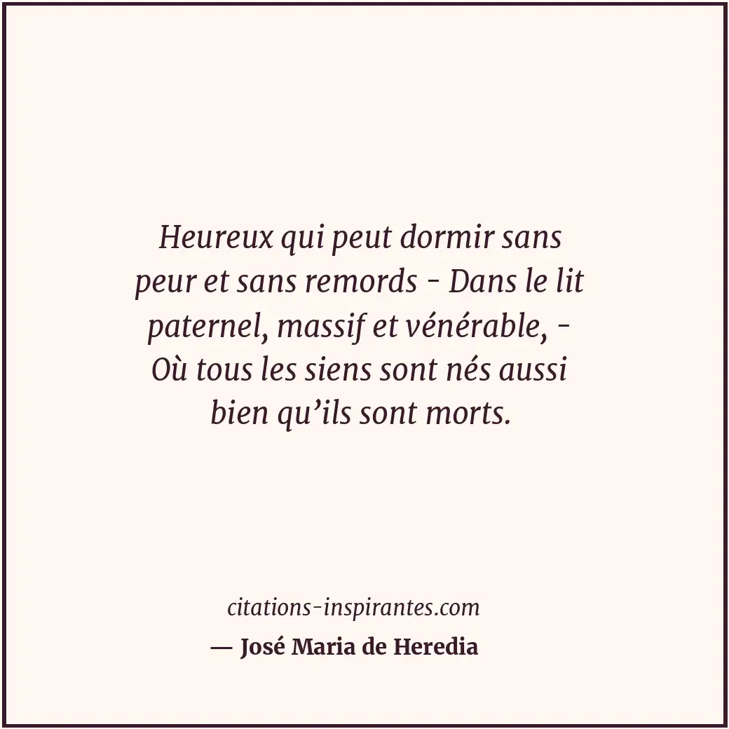 Citation de José Maria de Heredia