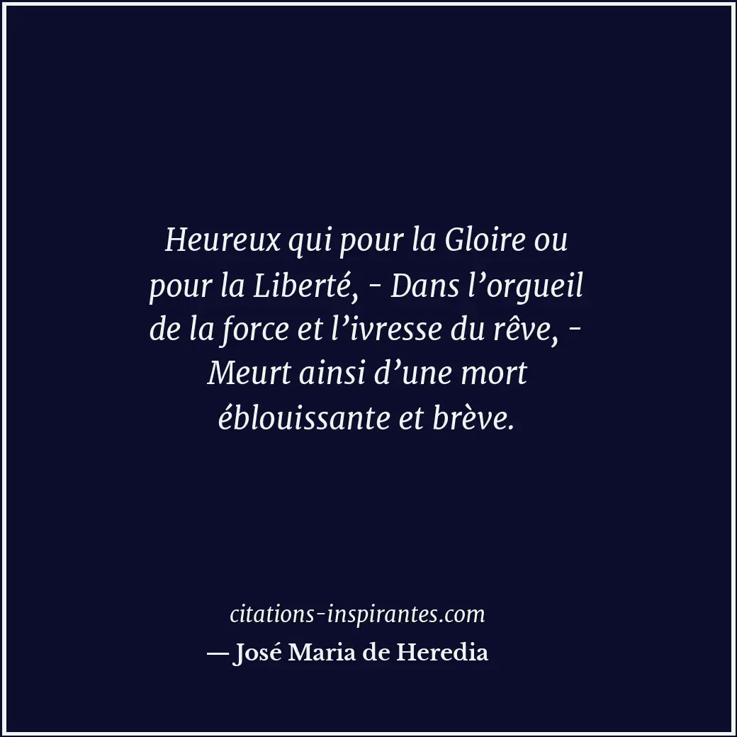 Citation de José Maria de Heredia