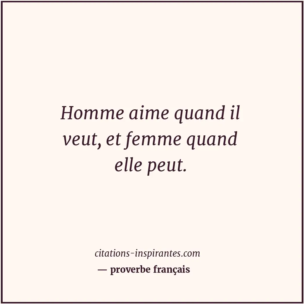 Citation de proverbe français