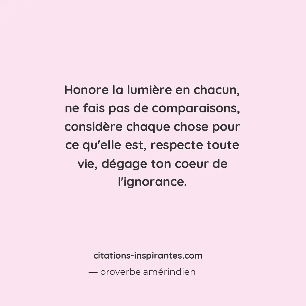 Citation de proverbe amérindien