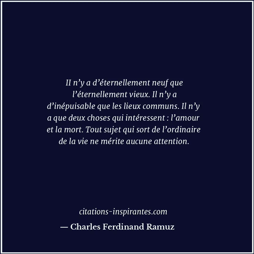 Citation de Charles Ferdinand Ramuz