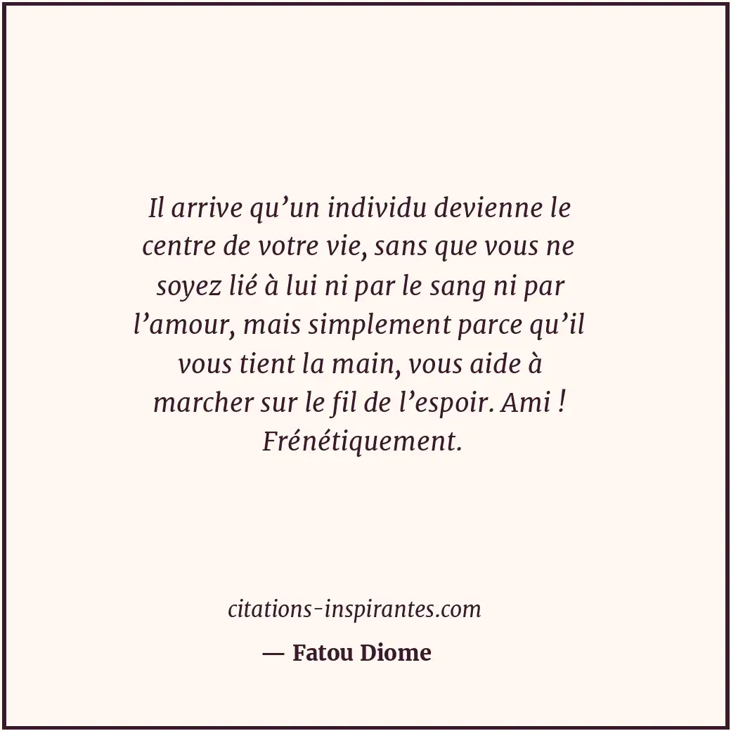 Citation de Fatou Diome