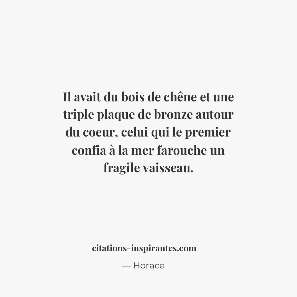 Citation de Horace