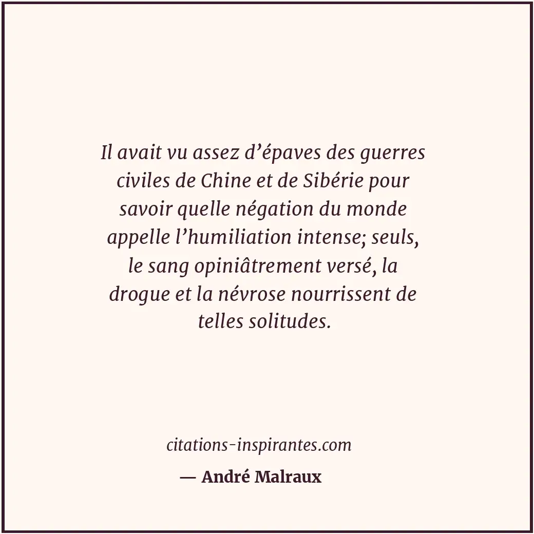 Citation de André Malraux