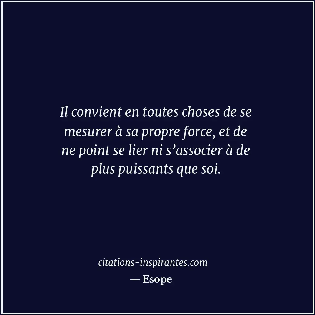Citation de Esope