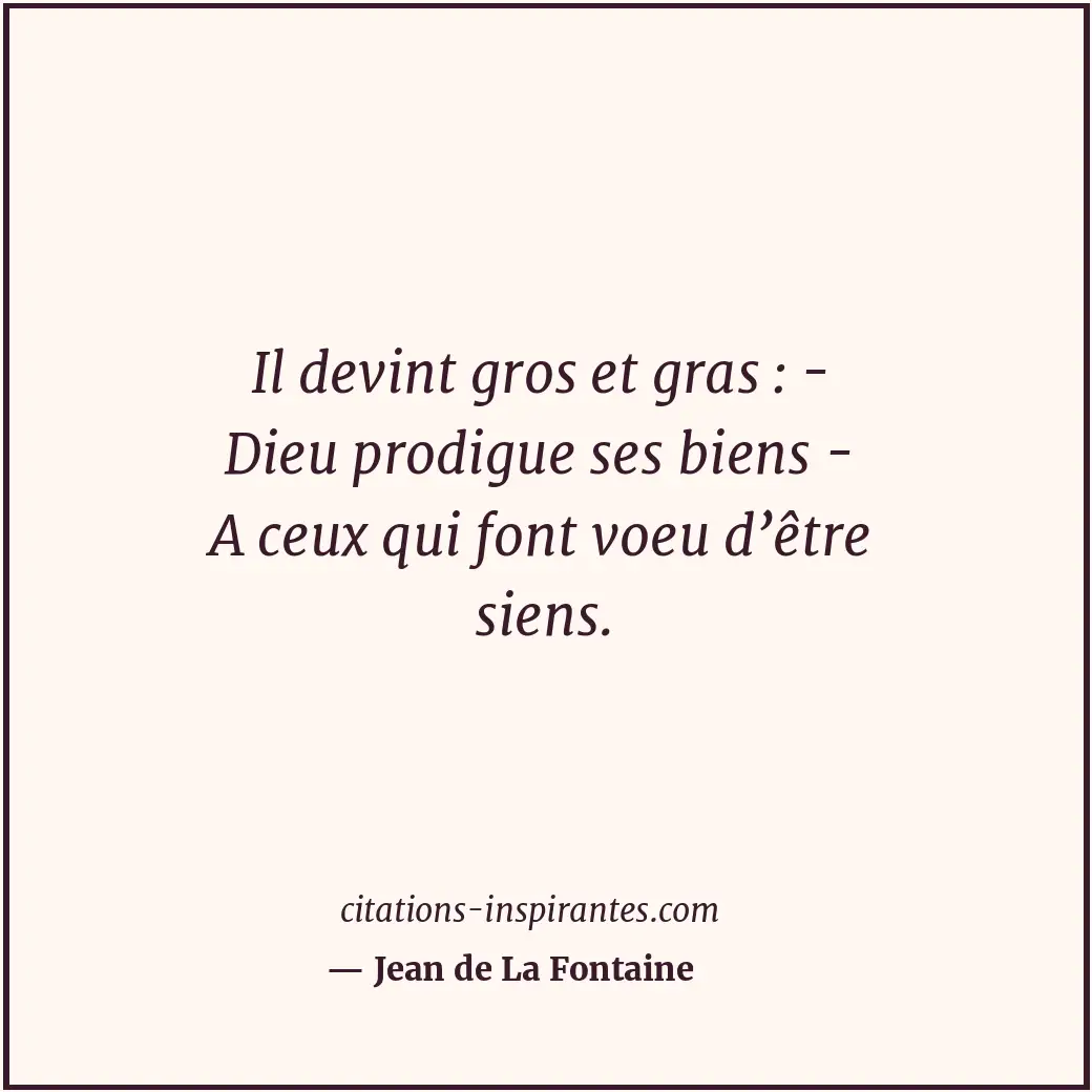 Citation de Jean de La Fontaine