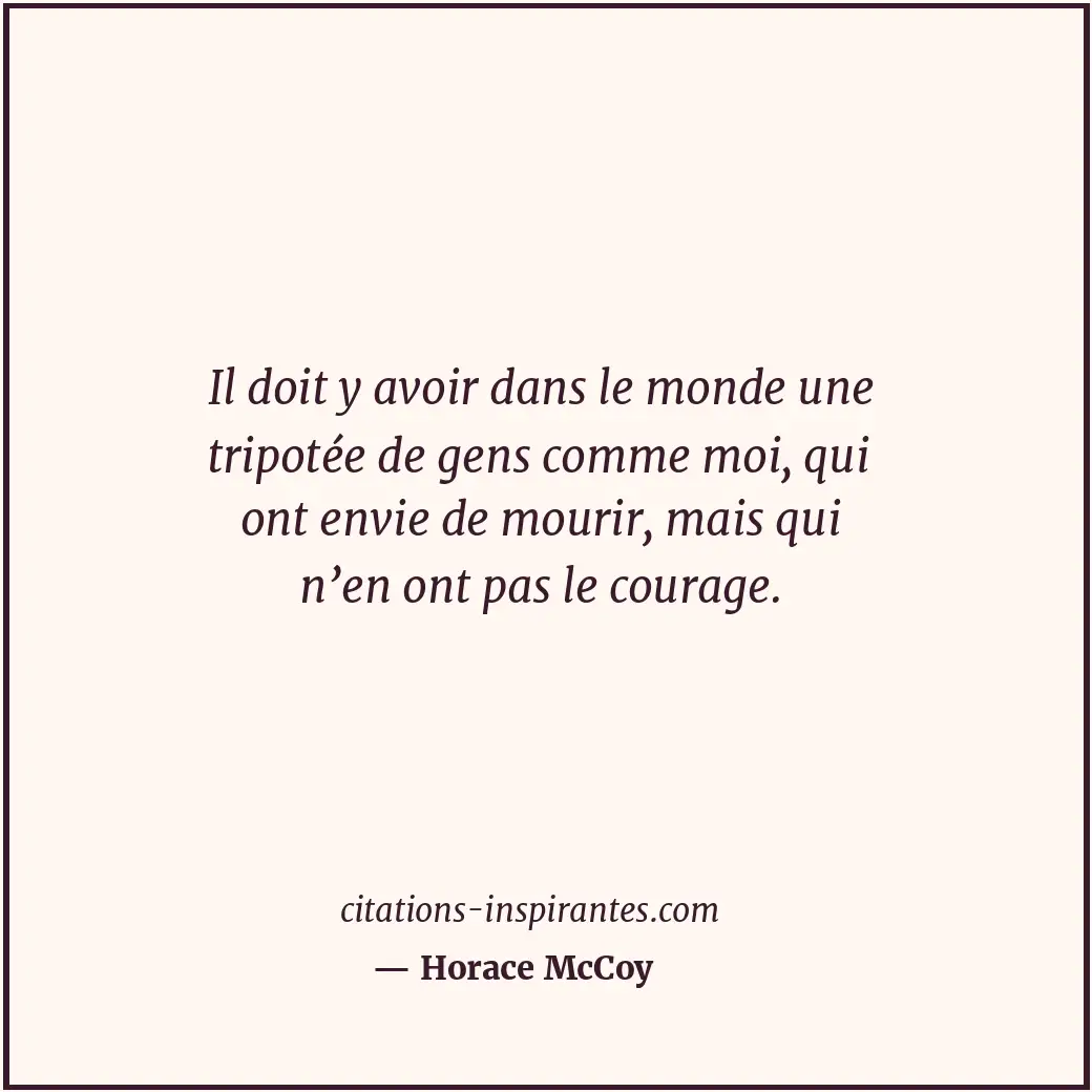 Citation de Horace McCoy