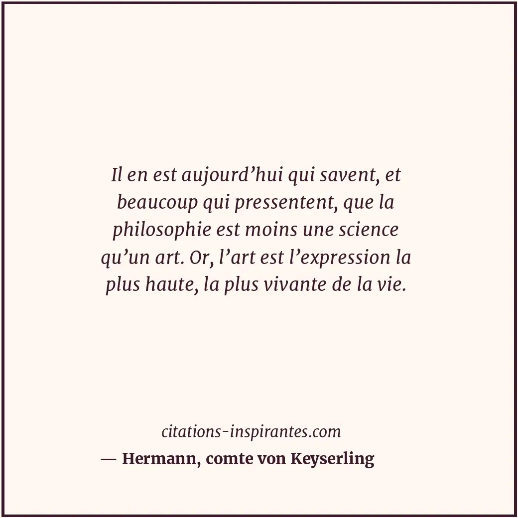 Citation de Hermann, comte von Keyserling