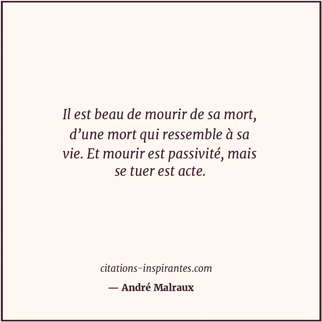 Citation de André Malraux