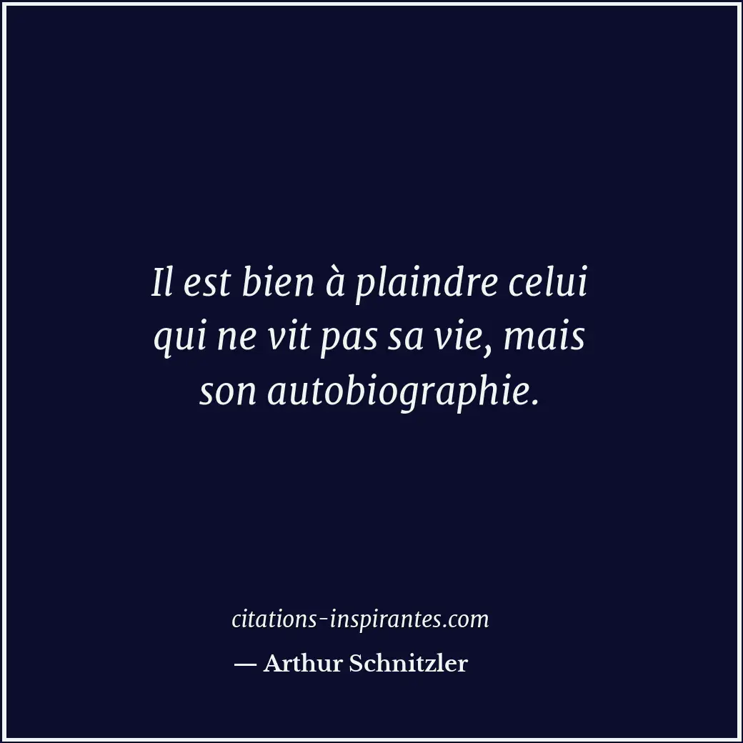 Citation de Arthur Schnitzler