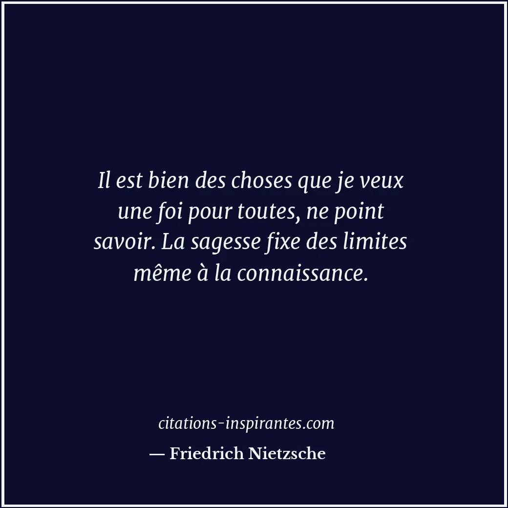 Citation de Friedrich Nietzsche