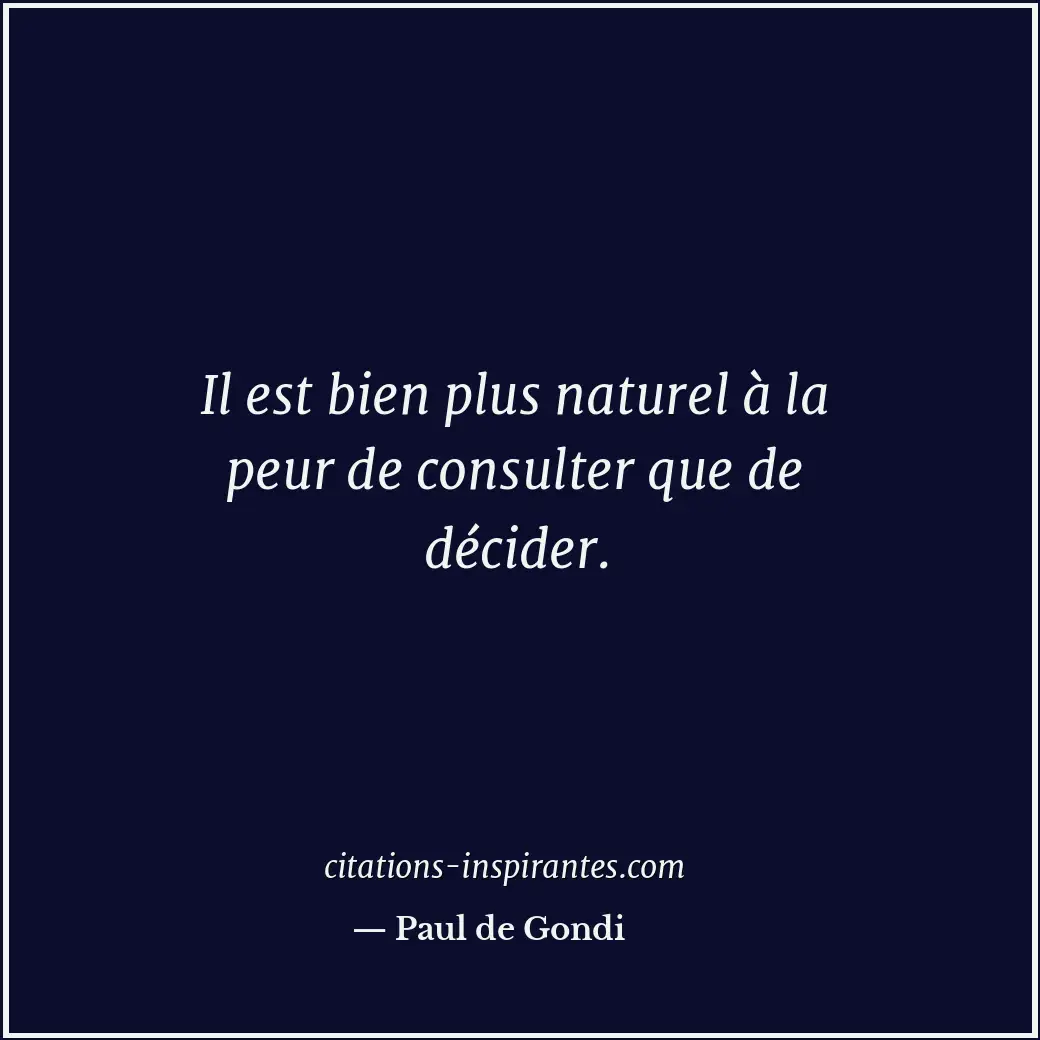 Citation de Paul de Gondi