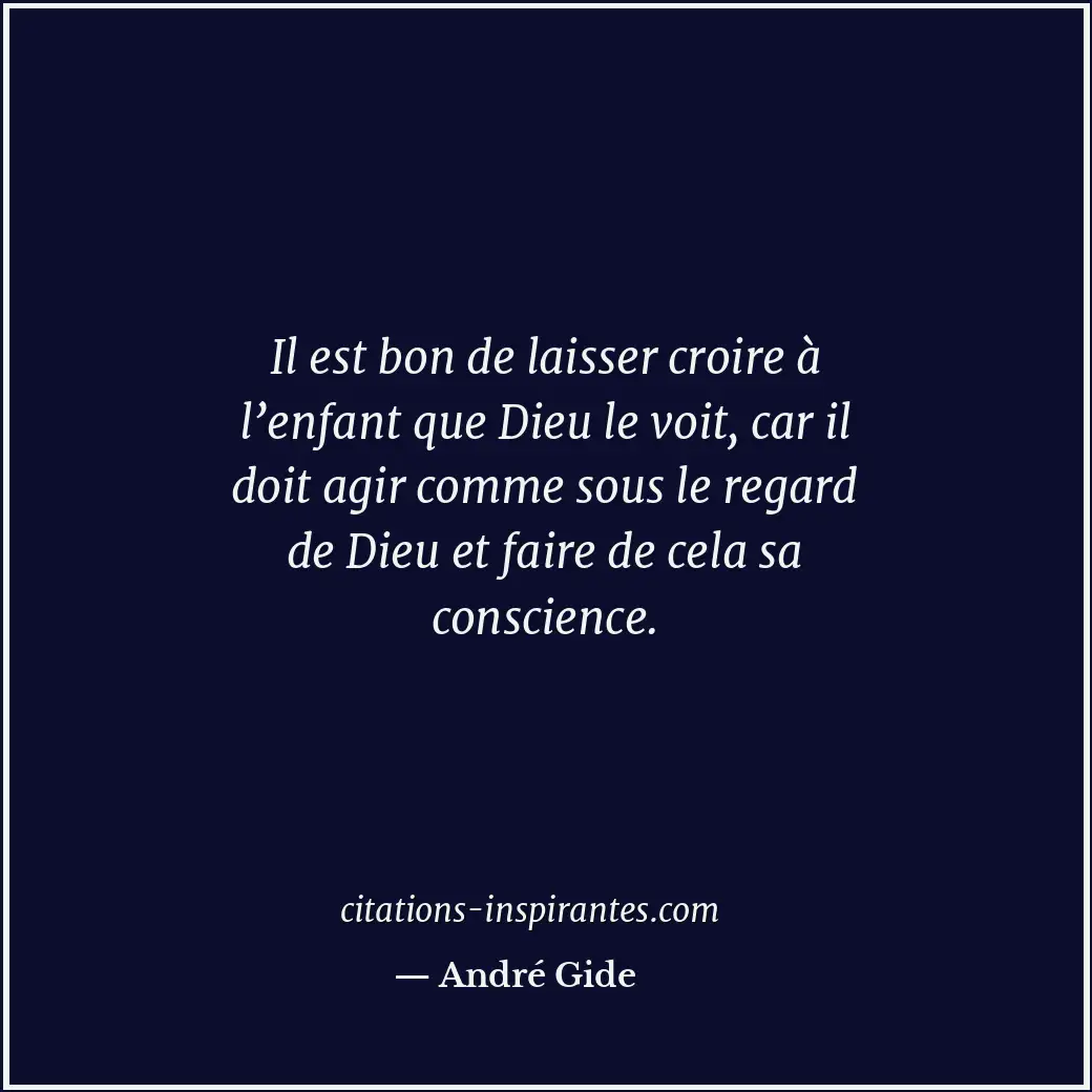 Citation de André Gide