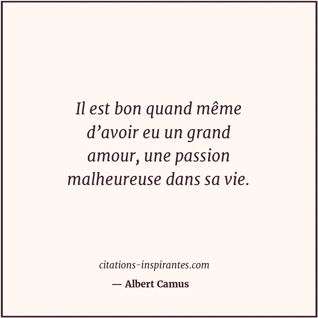 Citation de Albert Camus