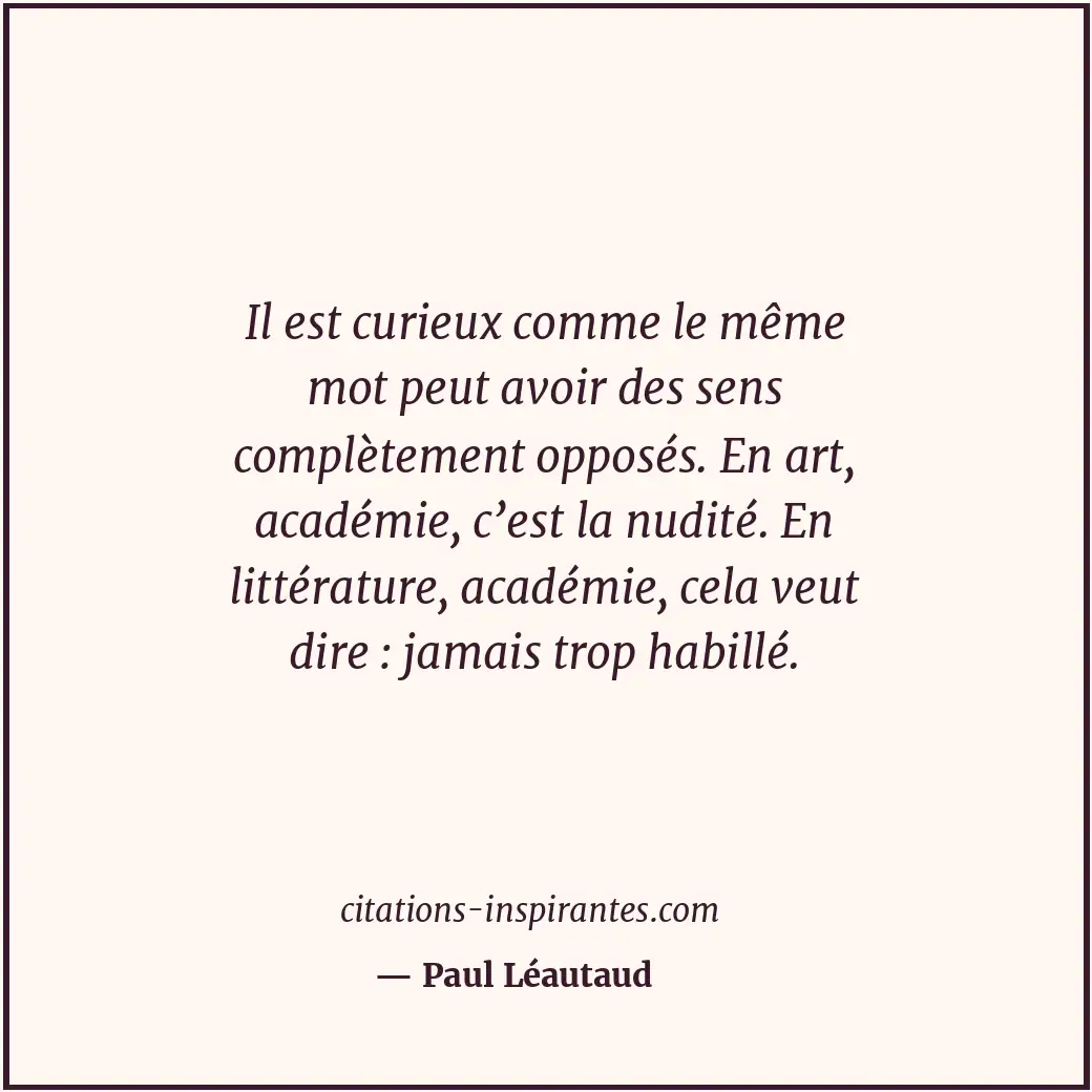 Citation de Paul Léautaud