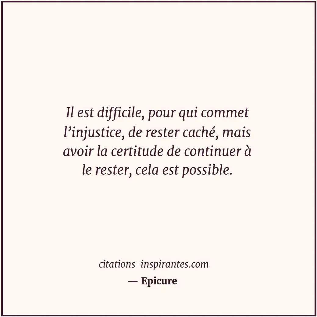 Citation de Epicure