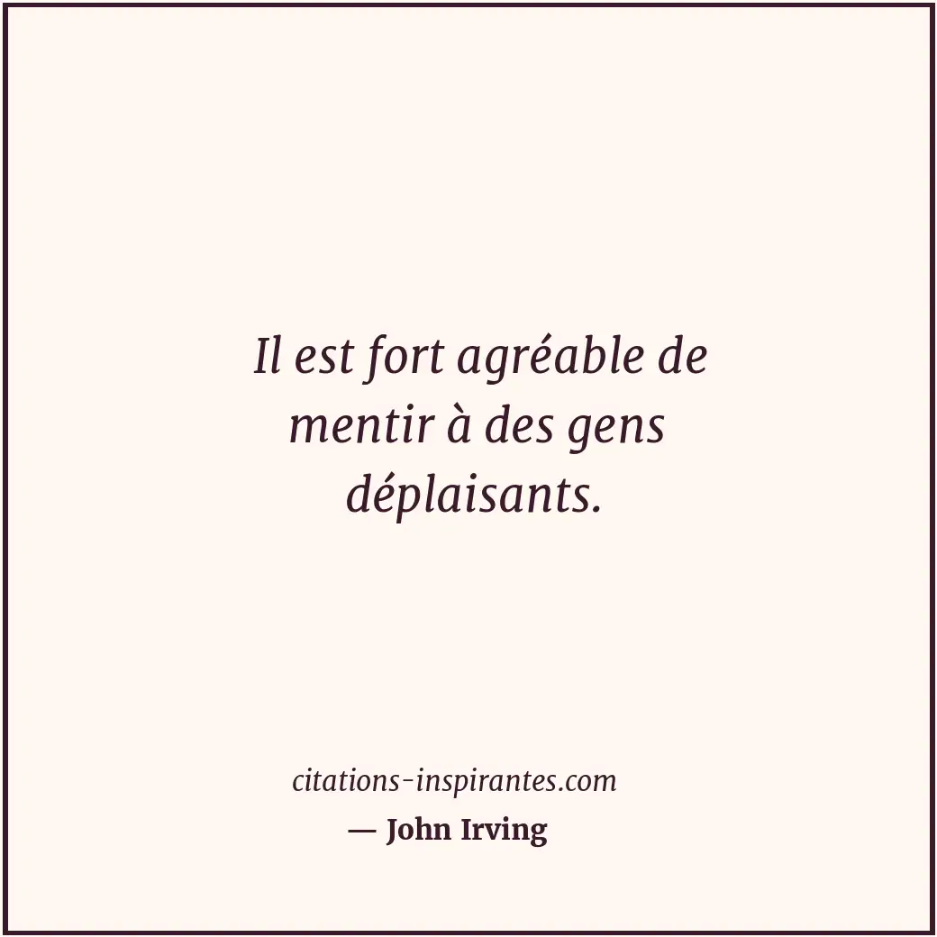 Citation de John Irving