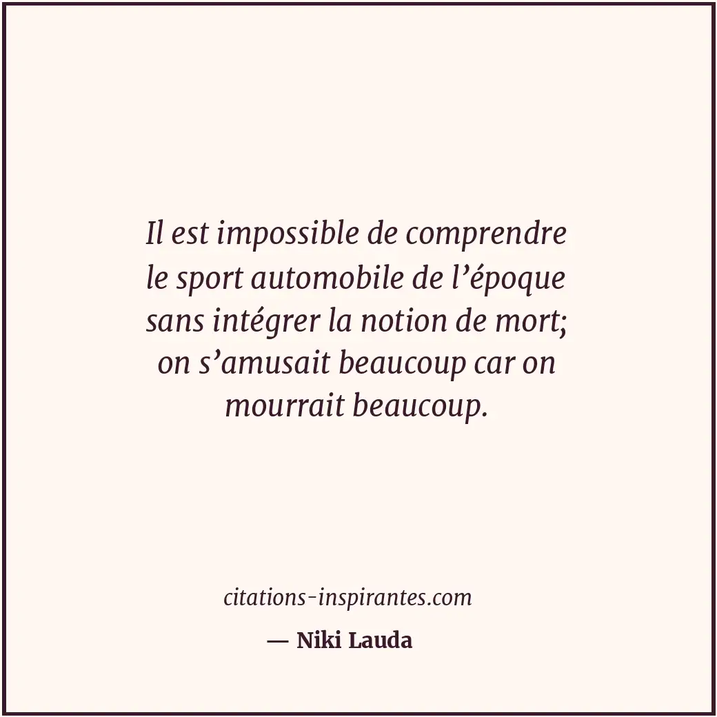 Citation de Niki Lauda