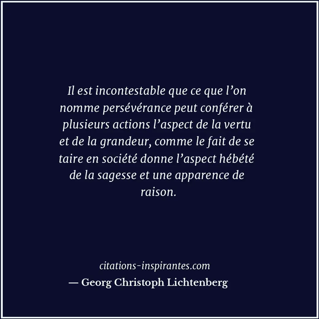 Citation de Georg Christoph Lichtenberg