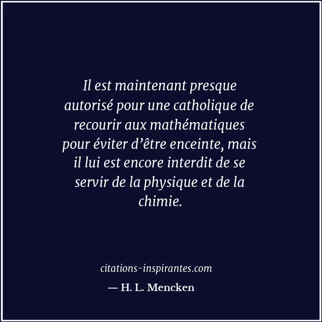 Citation de H. L. Mencken