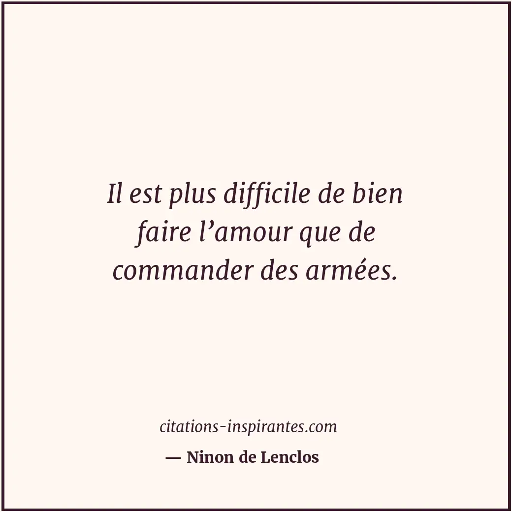 Citation de Ninon de Lenclos