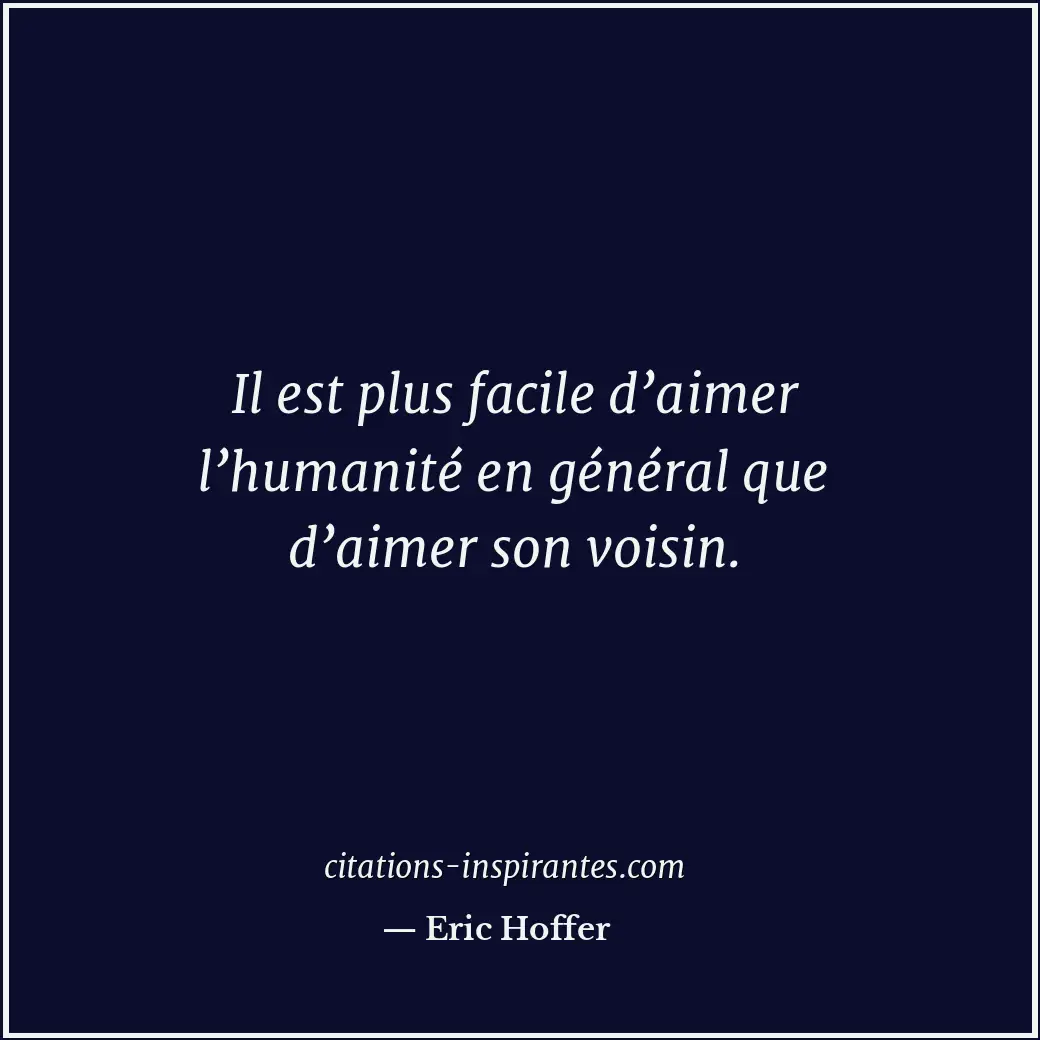 Citation de Eric Hoffer