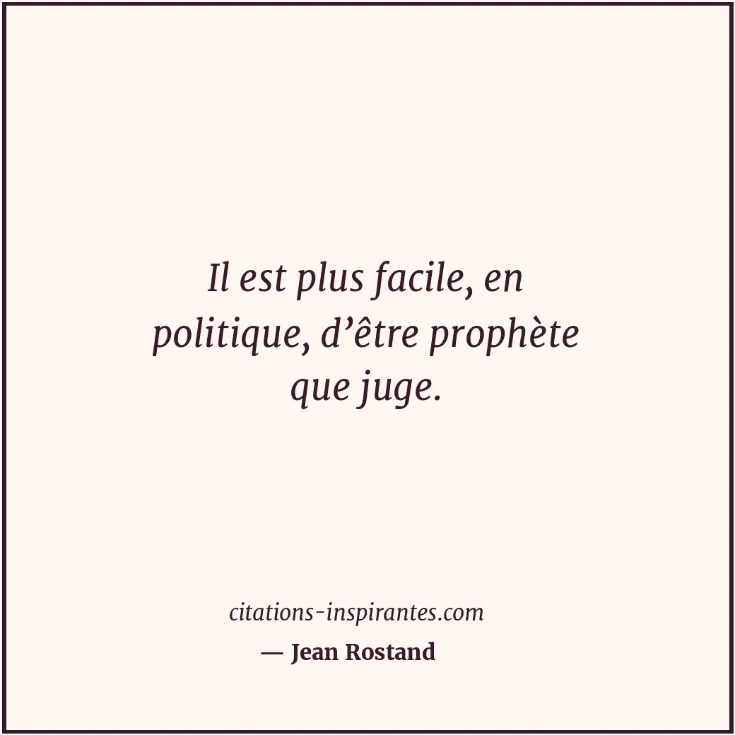 Citation de Jean Rostand