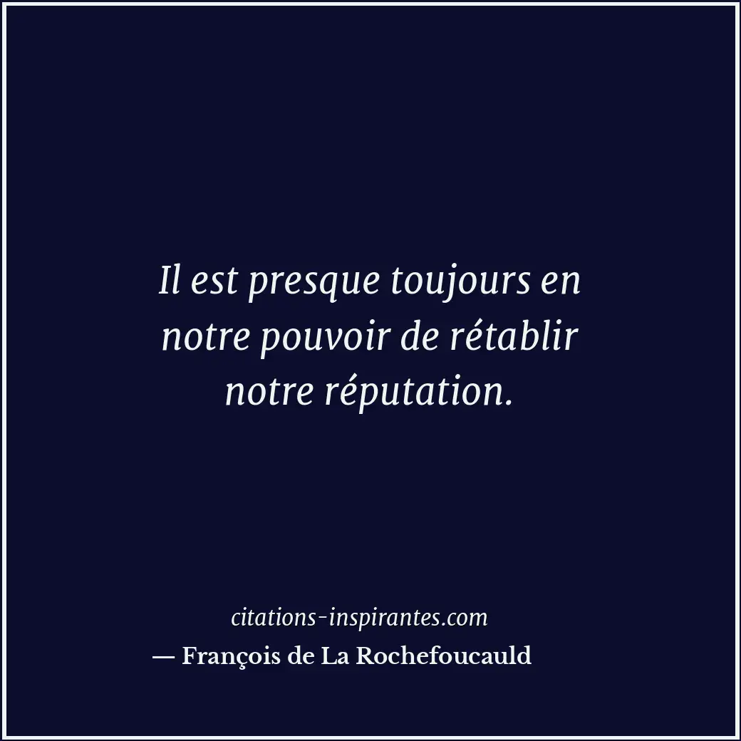 Citation de François de La Rochefoucauld