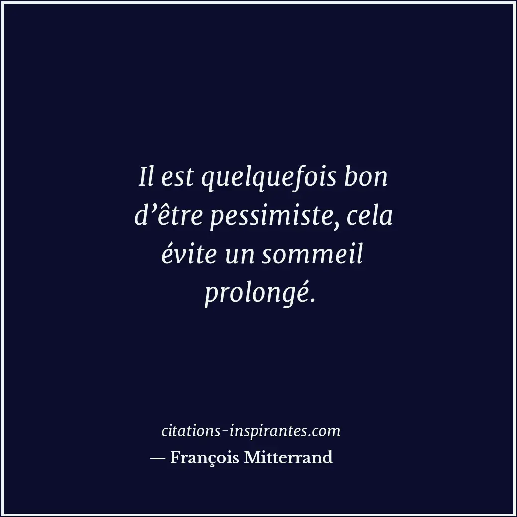 Citation de François Mitterrand